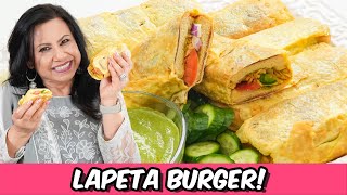 Lapeta Burger with Chutney Best Idea for Iftar amp Sehri Ramadan 2024 Recipe in Urdu Hindi  RKK [upl. by Swerdna]