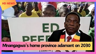 Mnangagwas home province adamant on 2030 [upl. by Holofernes]