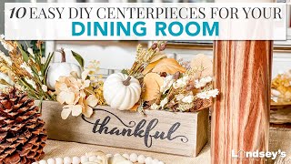 10 Easy DIY Fall Centerpieces for Dining Room [upl. by Tezil]