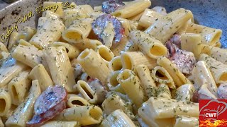 Creamy Cajun Sausage Pasta Alfredo [upl. by Hazel619]