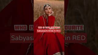 Your favourite Sabyasachi Bride in Red ytshorts shorts bollywood sabyasachi wedding lehenga [upl. by Struve]