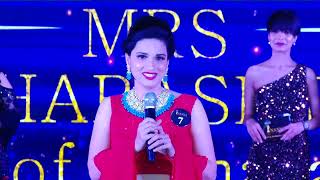 MrsDhanashree Karkhanis  Introduction Round  Mrs Maharashtra  Inanna Productions [upl. by Atirac937]