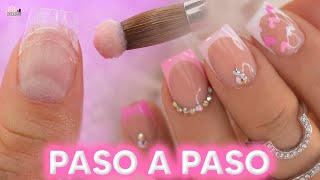 MINI uñas SAN VALENTIN  paso a paso [upl. by Najram831]