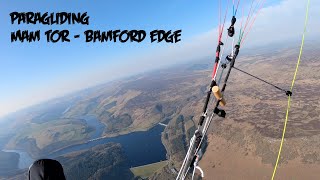 Paragliding Mam Tor to Bamford Edge  Peak District [upl. by Ahterahs]