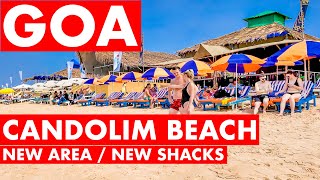 Goa  Candolim Beach  December  2023  Situation Update  New Shacks  Goa Vlog  North Goa [upl. by Missie]