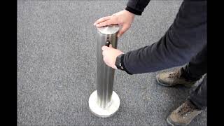 Optima Surface Mount Removable Bollard [upl. by Ppilihp]