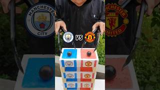 Country Ball Experiment  Derby Manchester City V Manchester United  Who Won experiment ball [upl. by Ahsen]