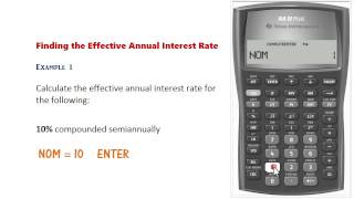 BA II Plus  Nominal amp Effective Rate Conversions [upl. by Eltrym]