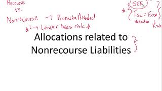 Partnership Allocations  Nonrecourse Deductions [upl. by Atok211]