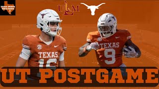 Texas Longhorns Postgame Show  LIVE  Texas Football vs ULM  92124  Texas Sports Unfiltered [upl. by Oringas]