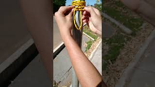 How to tie a hammock efficiently and simply knot campinglife camping [upl. by Kinna]