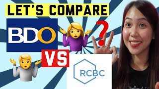 BDO VS RCBC  WHICH IS BETTER AS A SAVINGS ACCOUNT [upl. by Elletsirhc]