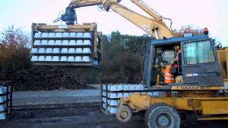 Railroad Loader Colmar Hy rail excavator T10000FS lifting more than 12 ton [upl. by Lawler]