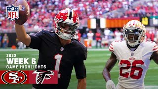 San Fransisco 49ers vs Atlanta Falcons  2022 Week 6 Game Highlights [upl. by Zarihs]