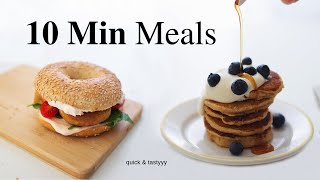 10 Minute Breakfasts for Busy Mornings vegan [upl. by Dadivitan]