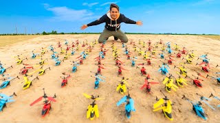 We Fly 100 RC Helicopters At Once  Worth ₹50000 [upl. by Ethelind]