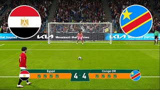 EGYPT vs CONGO DR  Penalty Shootout  18 Final  CAF AFRICA CUP 2023 Cote Divoire  PES Gamep [upl. by Eema]