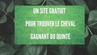 site gratuit pour trouver le cheval gagnant du quinté [upl. by Einnahc]