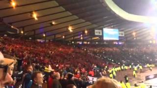 Belgian fans singing Loch Lomond [upl. by Zippora]