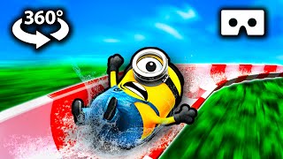 Minions Waterslide 360° VR [upl. by Hollie]