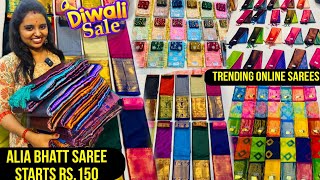 Buy 2 Get 1 ₹499 Offer Sarees👌 Old Washermanpet Deepavali Combo Offers  Very Low Price Saree Shop [upl. by Nnylyahs]