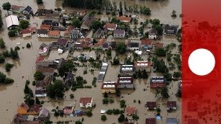 Las inundaciones ponen al límite a la República Checa [upl. by Ailaza]