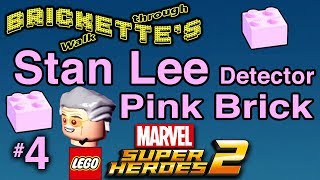 Stan Lee Detector Pink Brick 4 LEGO Marvel SuperHeroes 2 Gwenpool Mission 4 “Defying Conventions” [upl. by Efram]