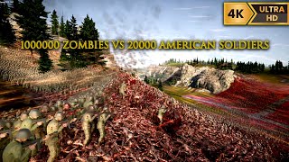 1000000 Zombies vs 20000 American Soldiers  4K Ultra Graphics  RTX 4070 Ti  UEBS 2 [upl. by Linet]