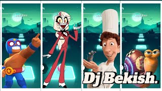 DJ BekiSH Brawl Stars 🆚Hazbin Hotel🆚Ratatouille 🆚Turbo🎶Tiles Hop EDM Rush [upl. by Haisoj]