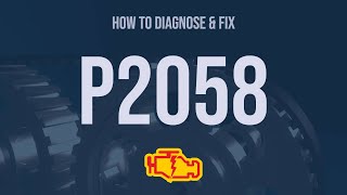 How to Diagnose and Fix P2058 Engine Code  OBD II Trouble Code Explain [upl. by Oibirot]