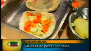 Receta del dia variedad de pizza con faina pt3 201104203gp [upl. by Ahsrats]