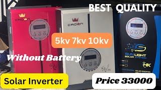 Solar inverter without Battery  5kv solar inverter [upl. by Bloem]