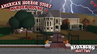 American Horror Story  MURDER HOUSE  PART 2  BLOXBURG HALLOWEEN  SPEEDBUILD 🎃🍂 [upl. by Nowed]