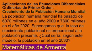 Aplicaciones de las Ecuaciones Diferenciales de 1er Orden Clase 24 [upl. by Eniamirt]