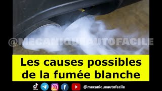 LES CAUSES POSSIBLES DE LA FUMEE BLANCHE  auto automobile voiture moteur [upl. by Eicyal778]