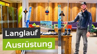 Langlauf Die richtige Ausrüstung für Klassisch und Skating [upl. by Lertsek465]