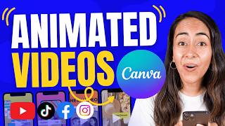 Making Short Videos with Animations in Canva  The EASY WAY [upl. by Arabela]