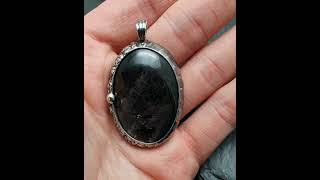 Hypersthene Pendant jewelry crystalhealingjewelry healingcrystals pendant hypersthene [upl. by Inait]