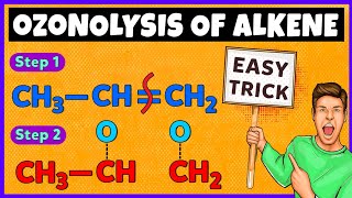 Ozonolysis of Alkenes  Trick of Ozonolysis of Alkenes [upl. by Dierolf813]