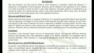 Heterosis Introduction Types Manifestation [upl. by Ytisahcal]