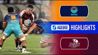 HIGHLIGHTS  MOANA PASIFIKA v REDS  Super Rugby Pacific 2024  Round 8 [upl. by Hughmanick874]