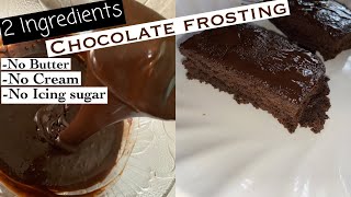 Easy chocolate icing for cake  Best ever chocolate fudge frosting shorts [upl. by Eagle225]