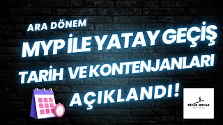 MYP İLE YATAY GEÇİŞ TARİHLERİ VE KONTENJANLARI AÇIKLANDI [upl. by Quinlan]