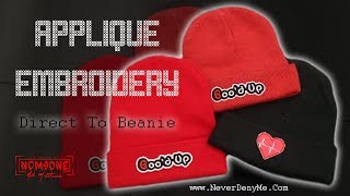 How To Embroider A Beanie  Bood Up For Valentines Day ❤  Brother SE625 Embroidery Machine [upl. by Nyrhtac537]