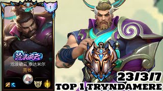 Wild Rift Top 1 Tryndamere immortal journey skin Gameplay Rank Challenger [upl. by Ailenroc]