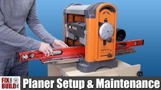 How to Use a Planer  Setup amp Maintenance [upl. by Anjanette]