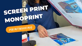 The Process of Mono Silkscreening  How to Create Unique Prints using Screen Printing Technique [upl. by Arok]