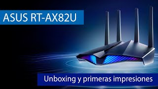 ASUS RTAX82U Análisis de este router WiFi 6 AX5400 con Aura RGB [upl. by Tahmosh]