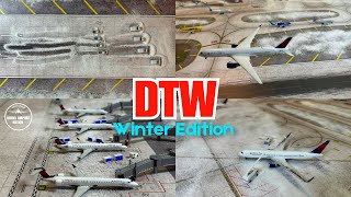 Detroit 1400 Scale Model Airport WINTER MEGA UPDATE [upl. by Nyrehtac]