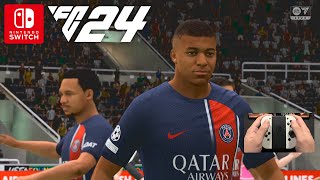 EA SPORTS FC 24 DOCKED GAMEPLAY ON NINTENDO SWITCH [upl. by Wetzell]